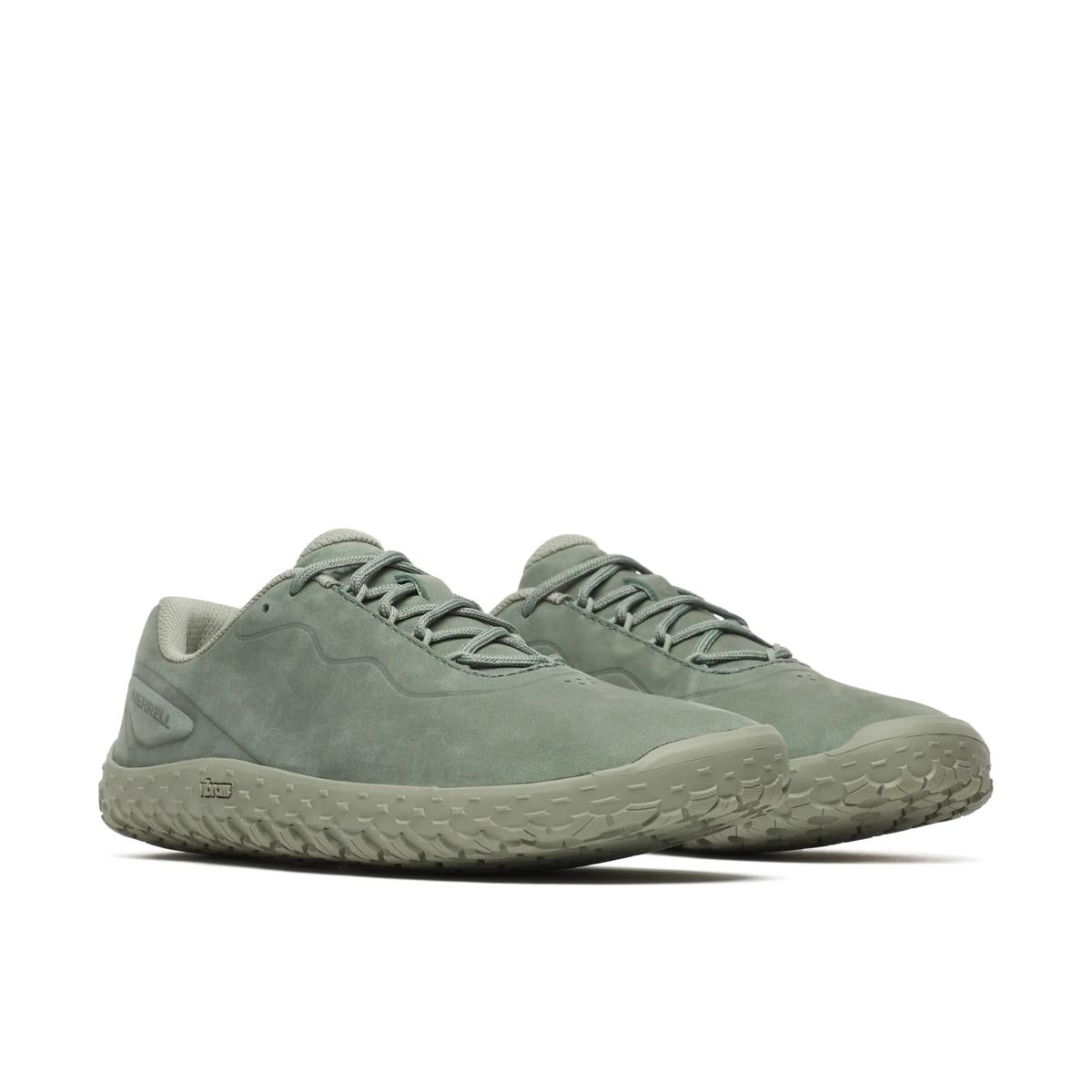 Merrel Vaypor Glove 7 Leather Home Pale Ivy - Sapiens Barefoot