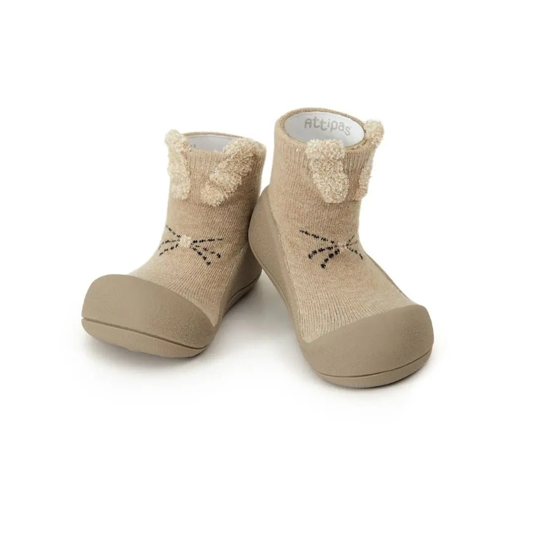 Attipas Rabbit amb disseny de conill, sola flexible i puntera ampla per a primers passos.