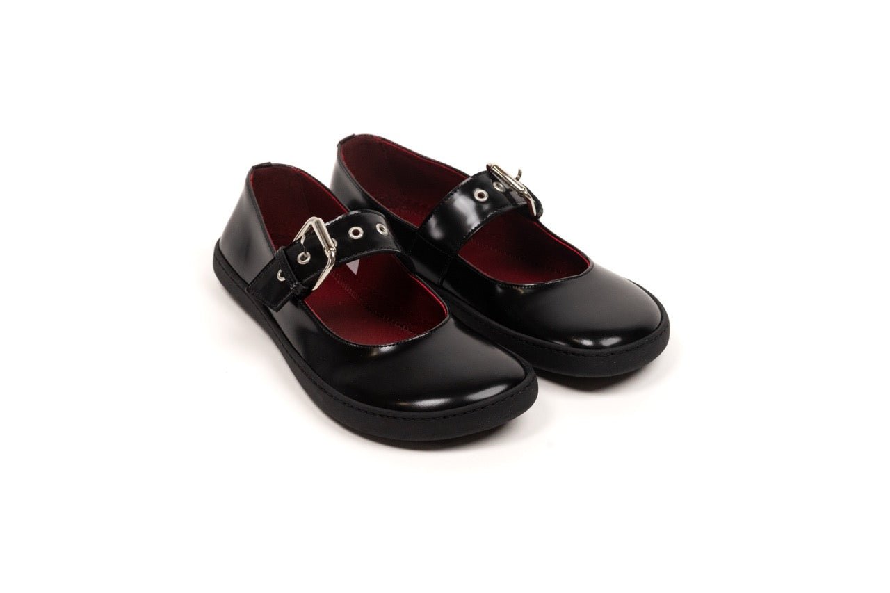 Shapen Mary Jane Coco Black - Sapiens Barefoot