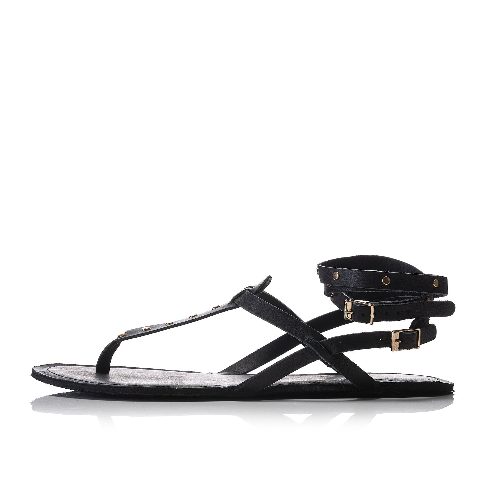 CALIOPE Barefoot Sandals, sandàlia barefoot d'estil grec amb fils daurats, sola flexible i disseny elegant.