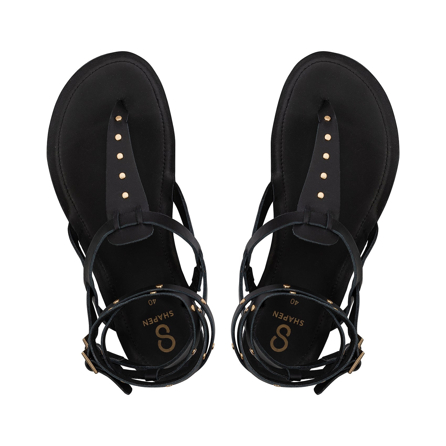 CALIOPE Barefoot Sandals, sandàlia barefoot d'estil grec amb fils daurats, sola flexible i disseny elegant.