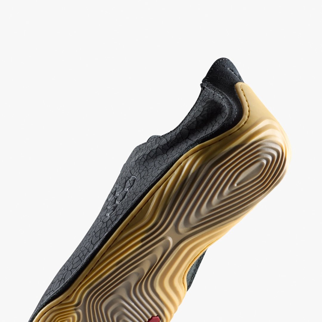 Vivobarefoot Sensus II Grounding M Obsidian Cracked Leather - Sapiens Barefoot