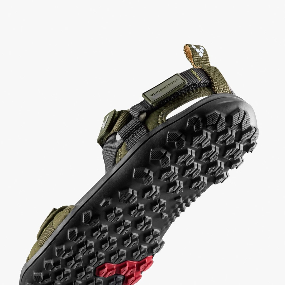 Vivobarefoot Tracker Ora Sandal Womens Dark Olive - Sapiens Barefoot