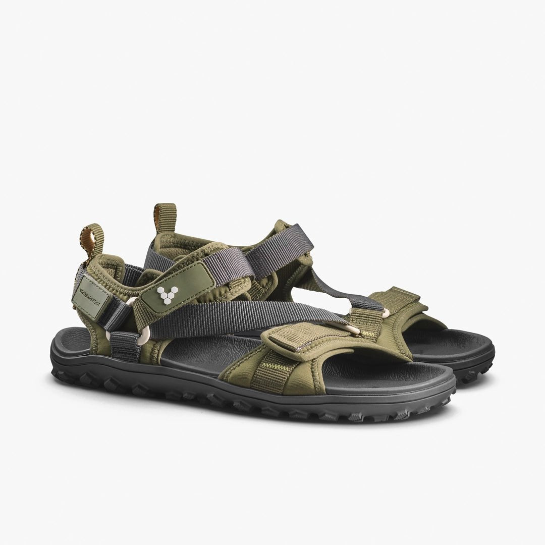Vivobarefoot Tracker Ora Sandal Womens Dark Olive - Sapiens Barefoot